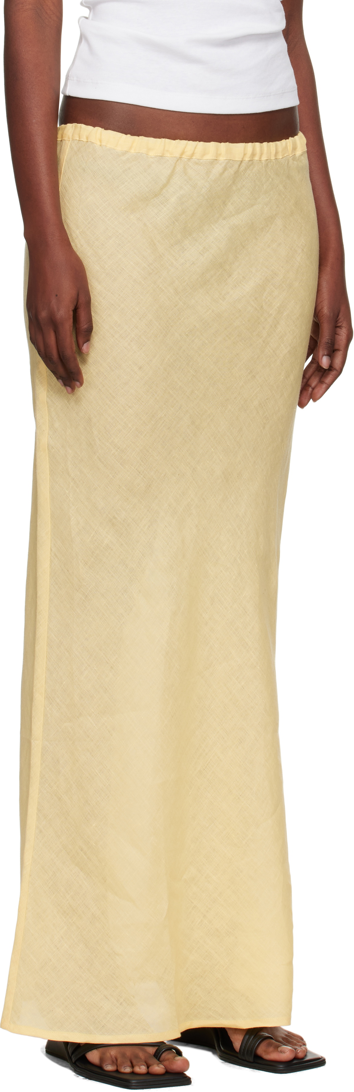 Baserange Yellow Dydine Maxi Skirt Baserange