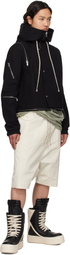 Rick Owens Black Hollywood Cropped Headon Parka
