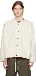 Jan-Jan Van Essche Off-White Crinkled Shirt