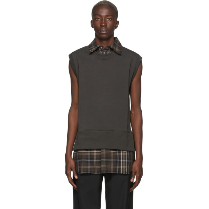 LHomme Rouge Brown Shirt Vest