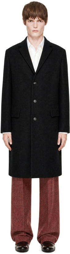 Photo: Dries Van Noten Black Wool Coat