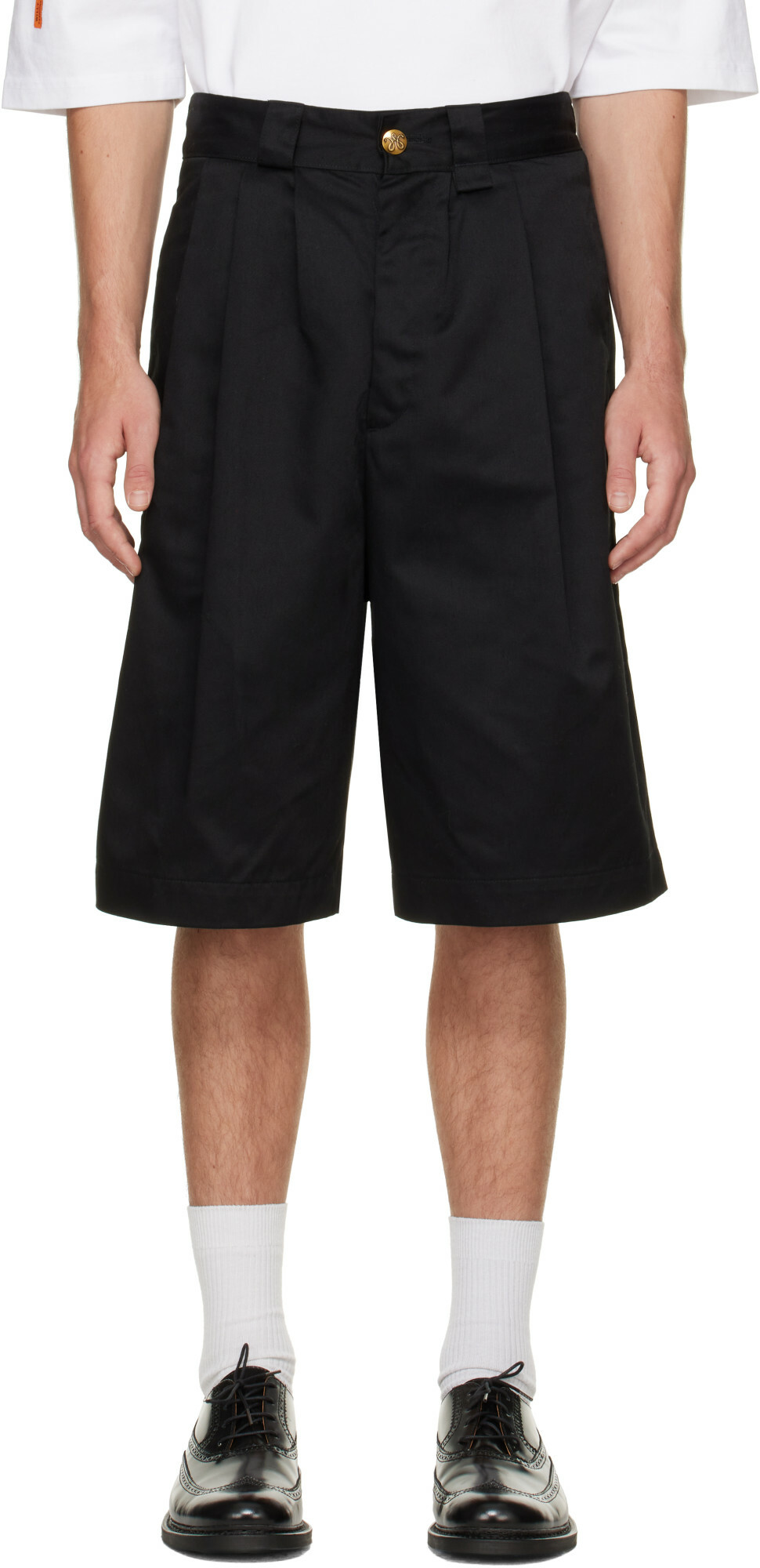 WILLY CHAVARRIA Black Borracho Shorts