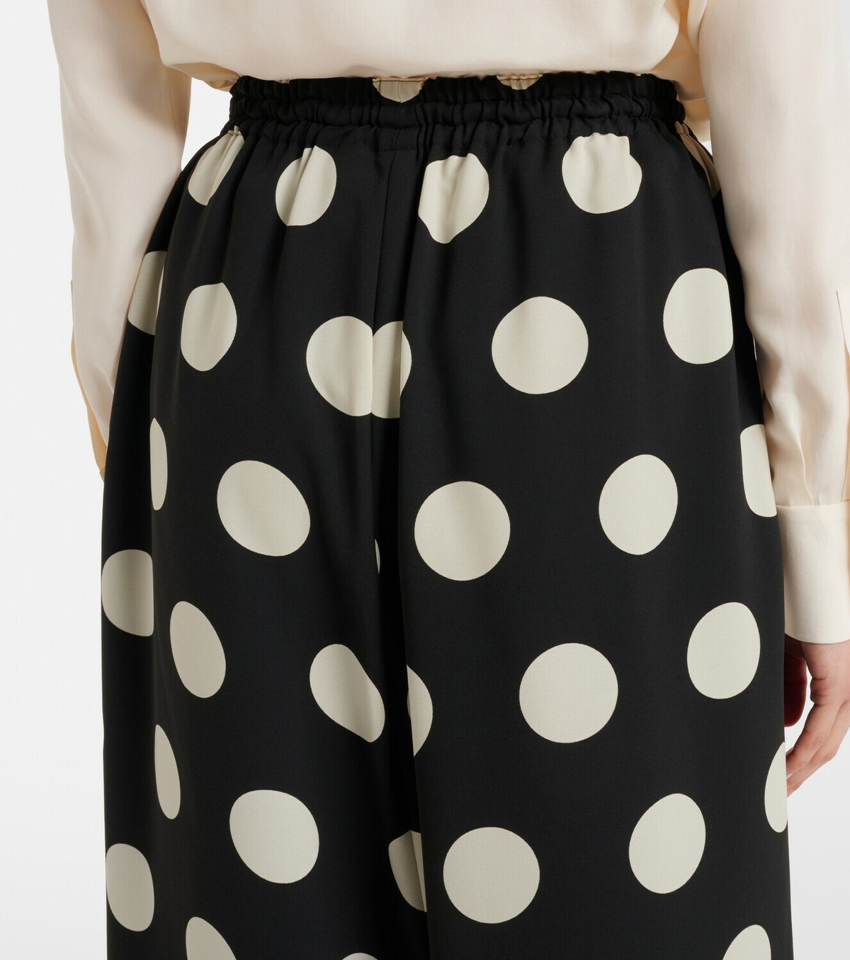 Junya Watanabe Polka-dot wide-leg pants