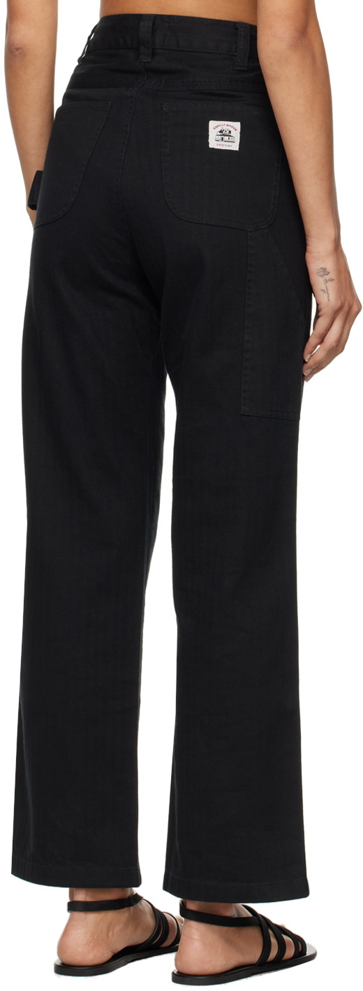 Bode Black Knolly Brook Trousers