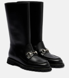 Gucci Horsebit leather ankle boots