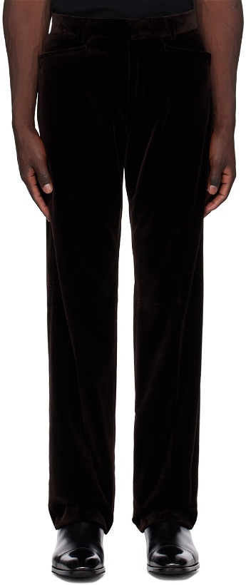 Photo: TOM FORD Brown Atticus Trousers