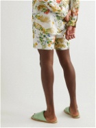 ERDEM - Lucas Straight-Leg Floral-Print Linen Bermuda Shorts - White