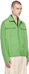 Nanushka Green Beno Jacket