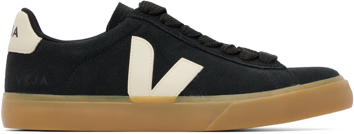 VEJA Black Campo Bold Suede Sneakers
