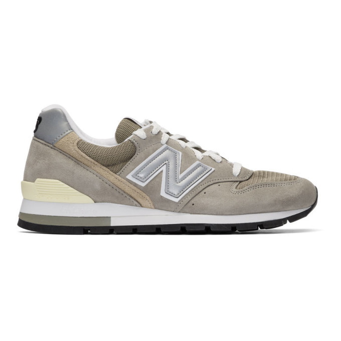 Photo: New Balance Grey and Beige Made In US 996 Sneakers