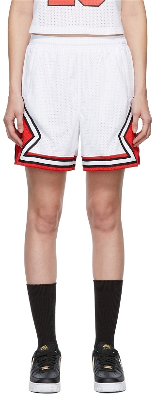 Photo: Nike Jordan White Essentials Diamond Shorts