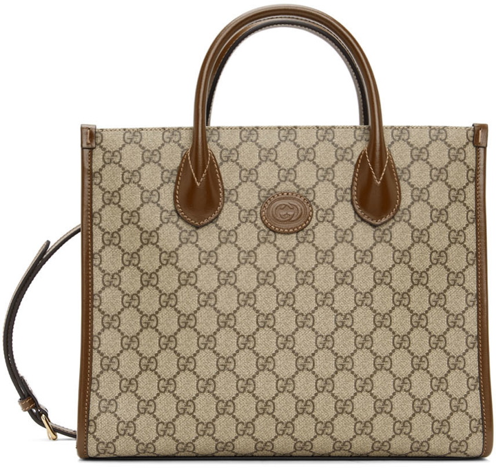 Photo: Gucci Beige Small GG Supreme Tote