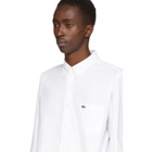 Lacoste White Regular Fit Oxford Shirt