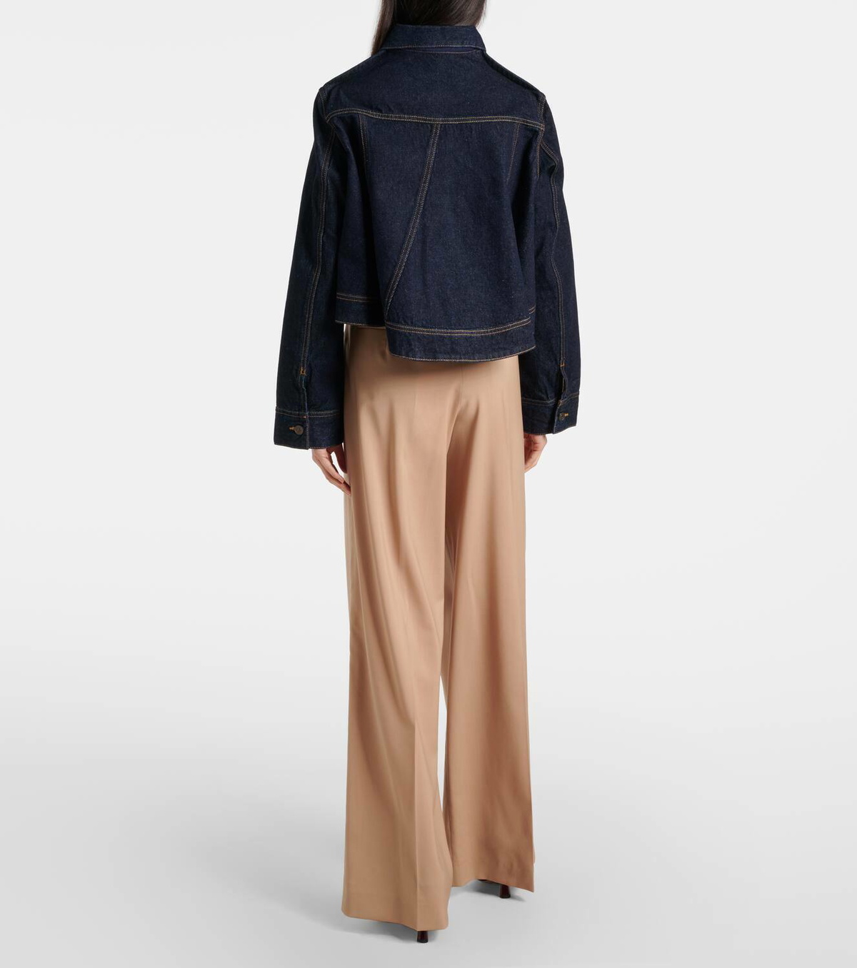 Victoria Beckham Cropped denim jacket