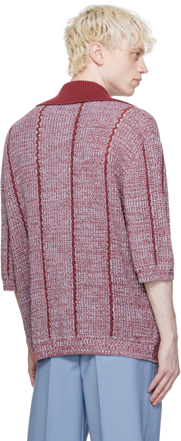 Lanvin Red Loose-Fitting Polo