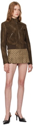MISBHV Brown Clara Faux-Suede Jacket