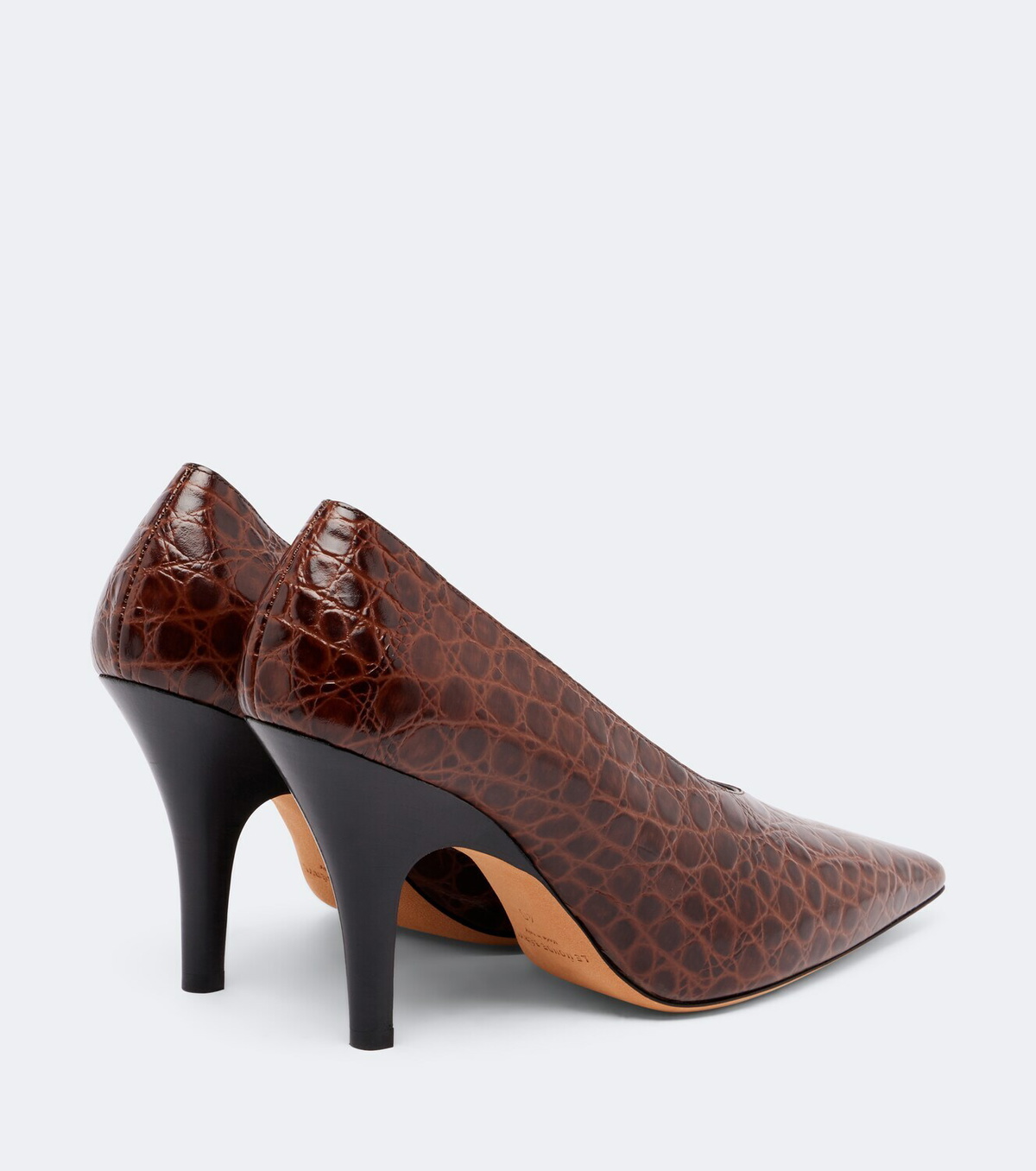 Le Monde Béryl Petra croc-effect leather pumps