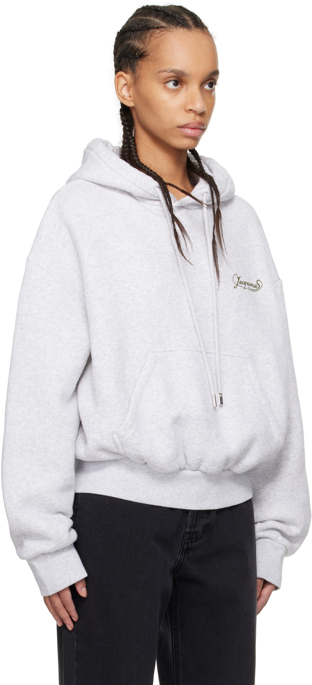 JACQUEMUS Gray 'The Corto' Hoodie