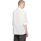 Lemaire White Convertible Collar Shirt