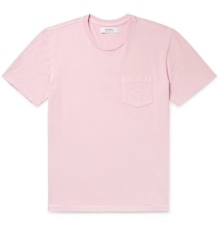 Photo: Freemans Sporting Club - Cotton-Jersey T-Shirt - Pink