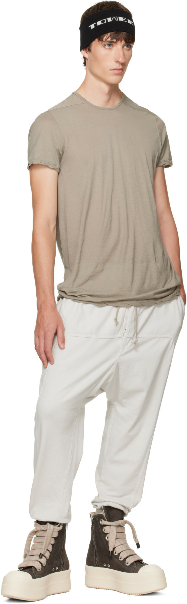 Rick Owens DRKSHDW Off-White Tower Prisoner Drawstring Sweatpants