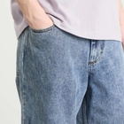 Polar Skate Co. Men's Big Boy Loose Tapered Jeans in Heavy Washed Blue
