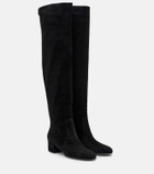 Gianvito Rossi Suede knee-high boots