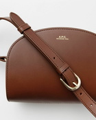 A.P.C. Sac Demi Lune Mini Brown - Womens - Handbags