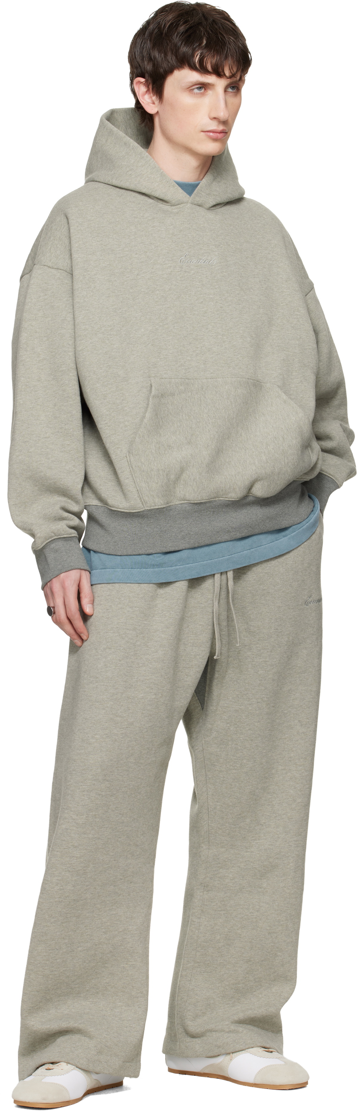 Fear of God ESSENTIALS Gray Signature Classic Hoodie