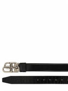 BALENCIAGA - 3.5cm Bb Reversible Leather Belt