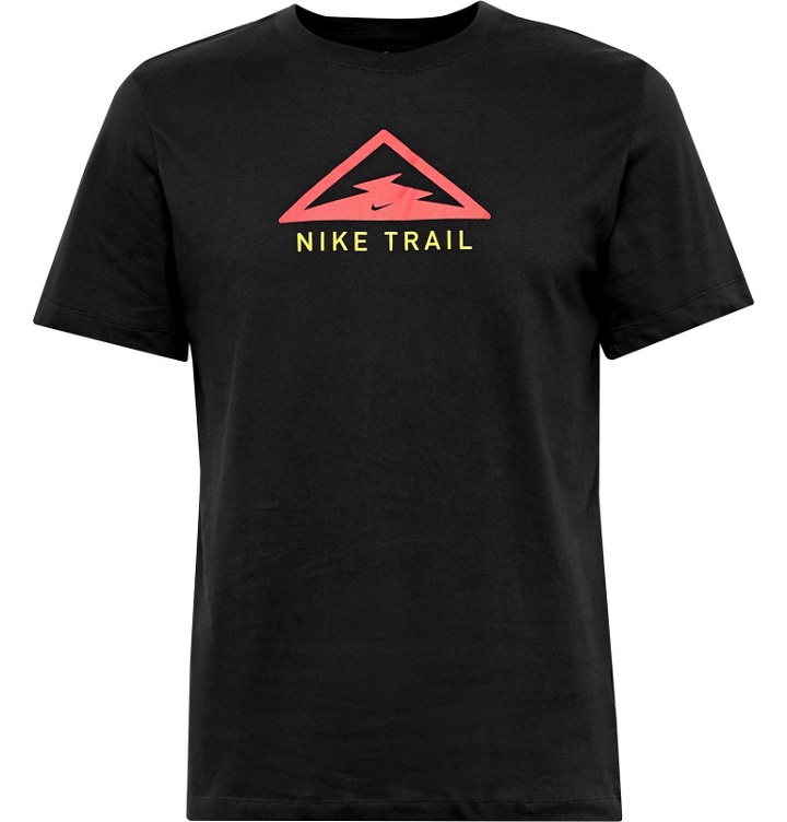 Photo: Nike Running - Trail Logo-Print Dri-FIT T-Shirt - Black