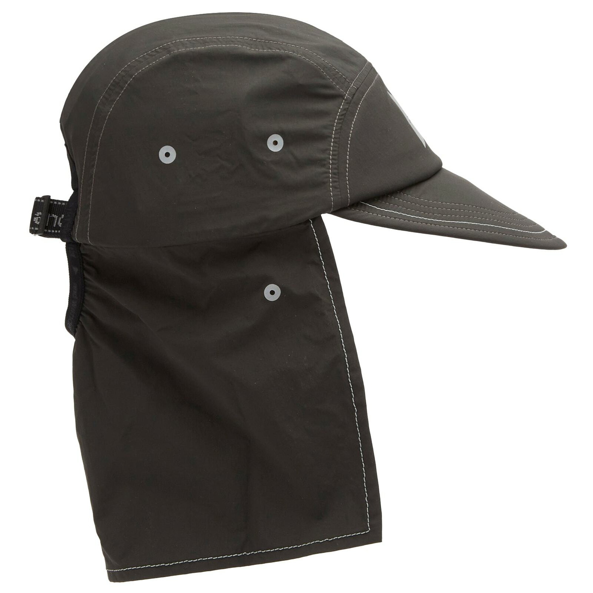 Gramicci Men's x and wander Brushed Nylon Sunshade Cap in Charcoal 