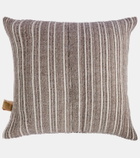 The House of Lyria Gurghi striped wool and cotton cushion