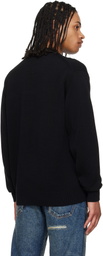 Junya Watanabe Black Cotton Jersey Patchwork Knit Sweater