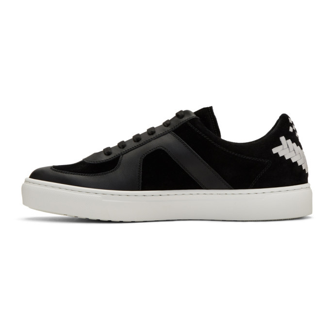 Bottega Veneta Black Calf and Suede Sneakers Bottega Veneta