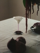 Sophie Lou Jacobsen Multicolour Glass And Stainless Steel Two Martini Glasses