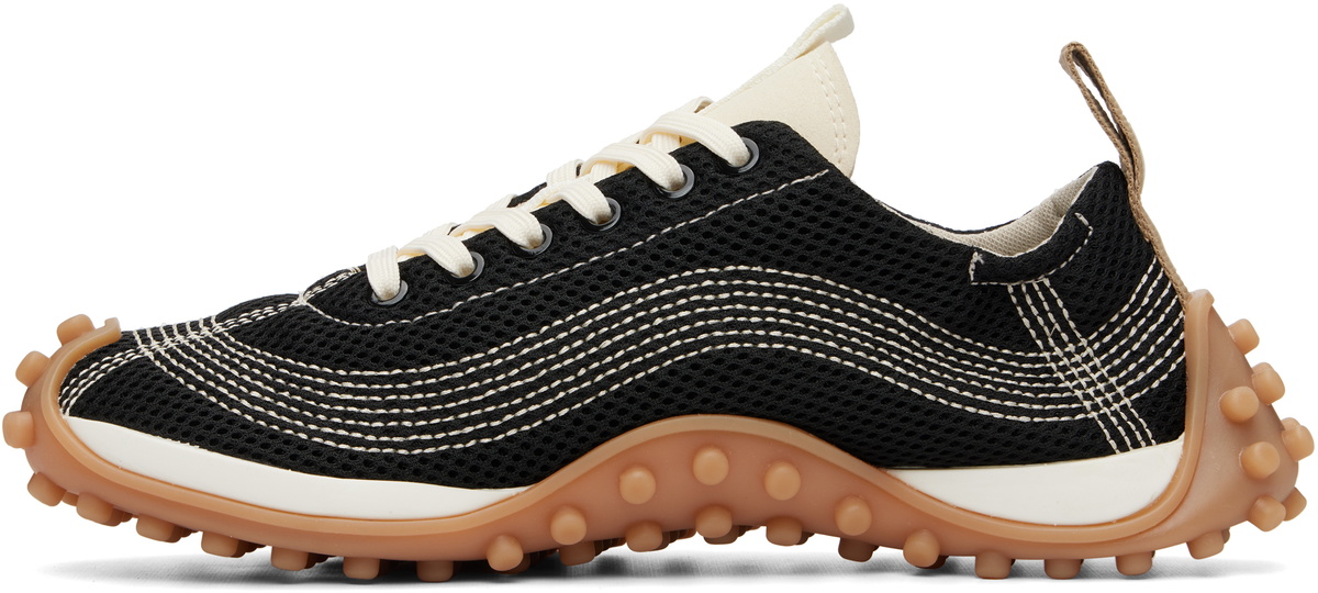 AMI Paris Black Mirage Mesh Sneakers