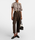 Jardin des Orangers Cotton, silk, and cashmere tank top