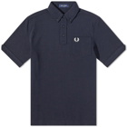 Fred Perry Men's Button Down Collar Polo Shirt in Navy