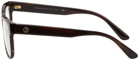 Giorgio Armani Brown Oval Glasses