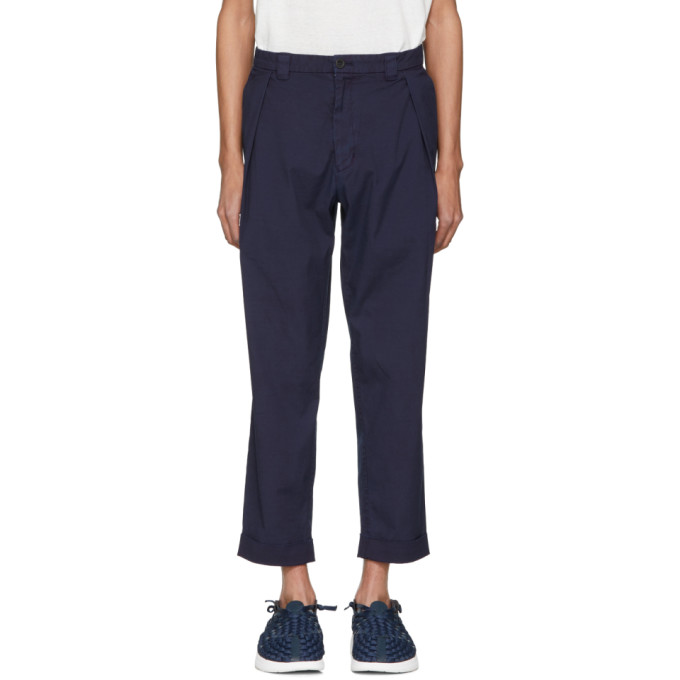 Photo: Blue Blue Japan Indigo Hand Dyed TC Weather Trousers