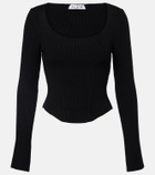 Alaïa Wool-blend corset