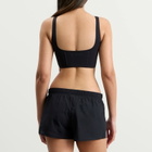Nike Women's x SKIMS Matte Corset Longline Bra in Obsidian