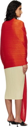 PLEATS PLEASE ISSEY MIYAKE Orange Madame-T Scarf