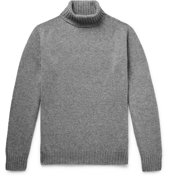 Photo: Officine Generale - Wool Rollneck Sweater - Gray
