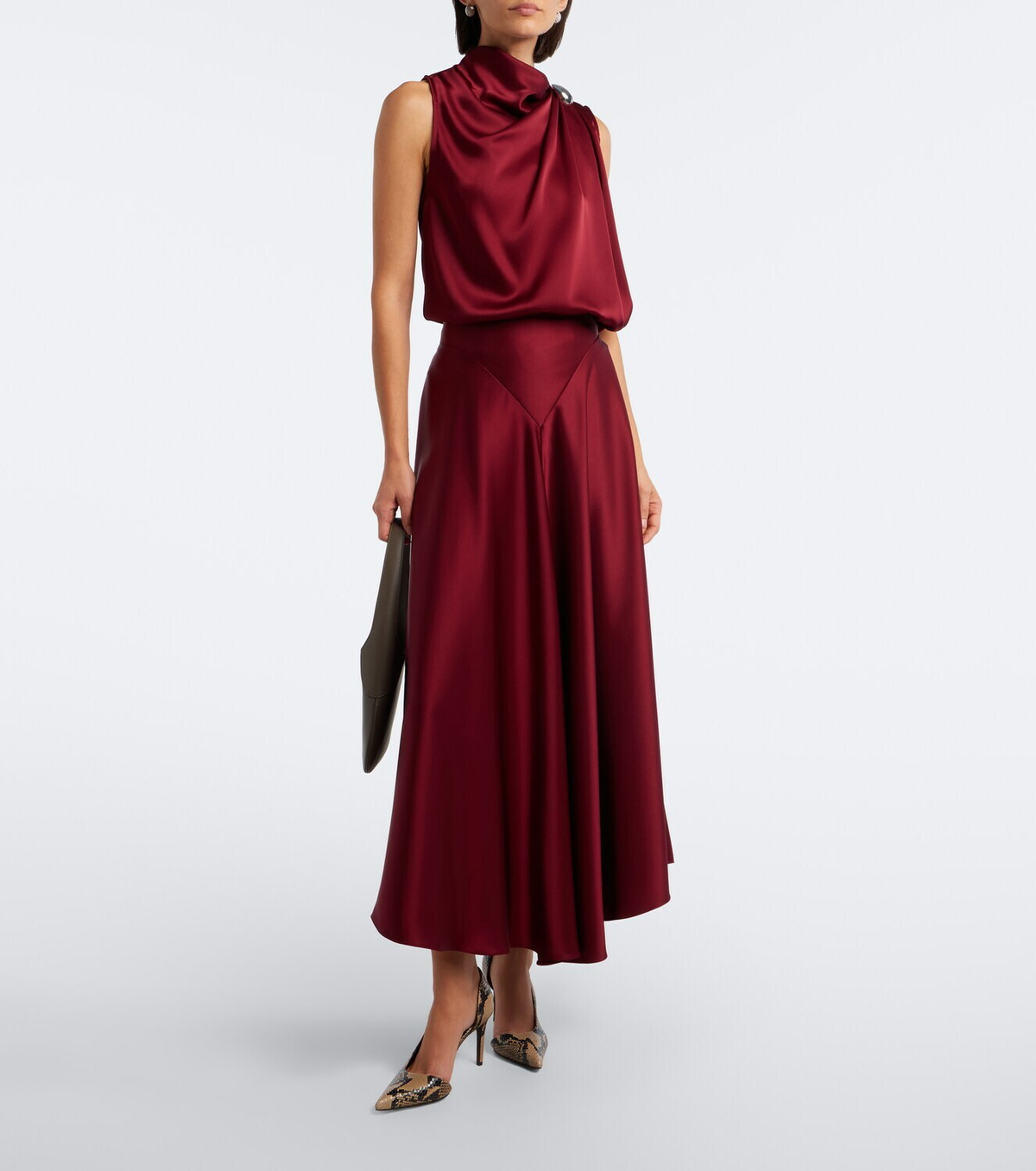 Altuzarra Ames satin maxi skirt