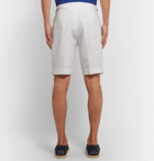 Anderson & Sheppard - Pleated Linen Shorts - White