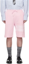 Thom Browne Pink 4-Bar Shorts