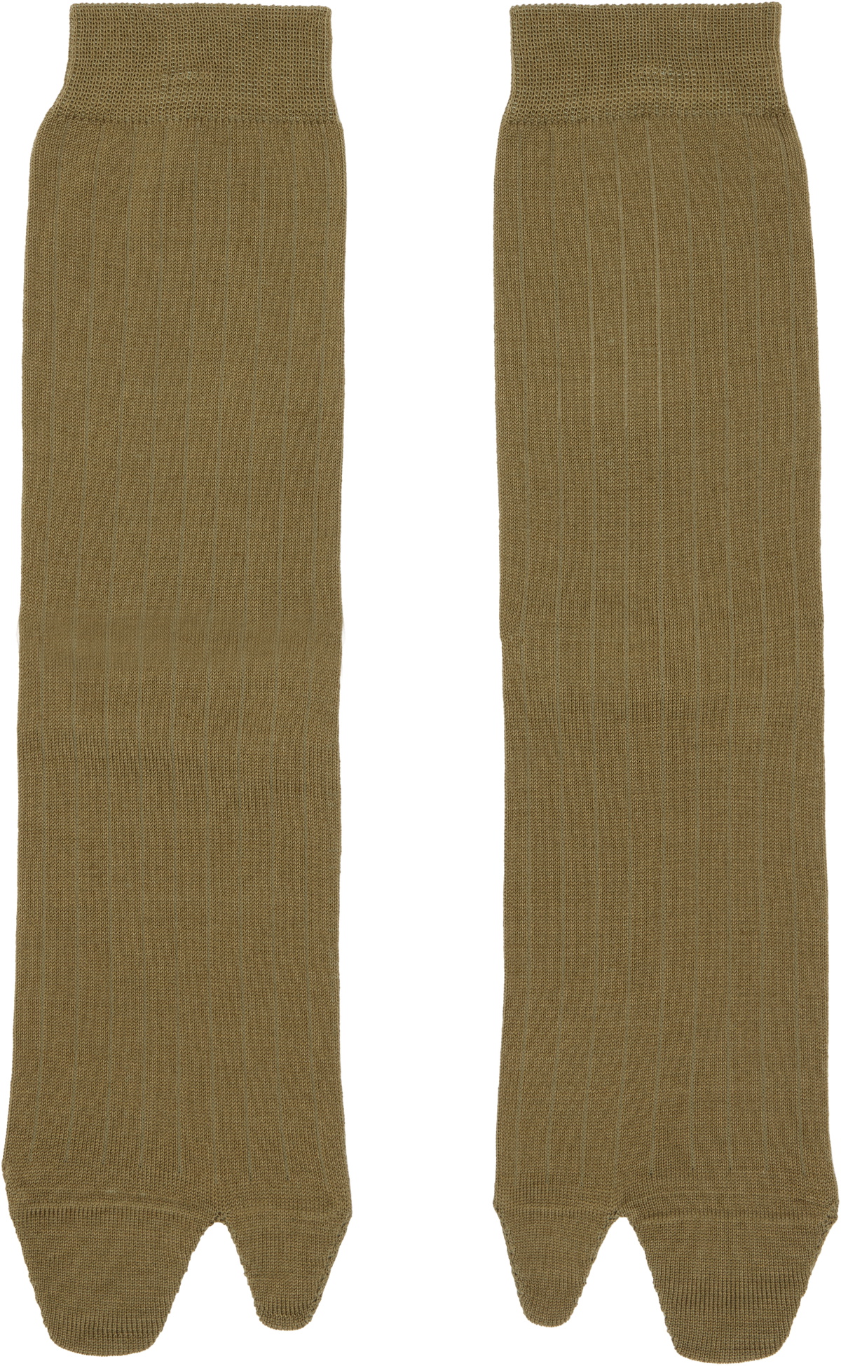 Maison Margiela Khaki Tabi Socks