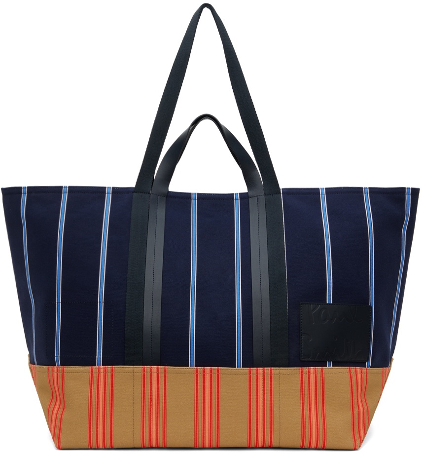 Paul Smith Navy Striped Reversible Tote Paul Smith